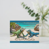 Welkom op Curacao ansichtkaart Feestdagenkaart (Staand voorkant)