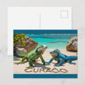 Welkom op Curacao ansichtkaart Feestdagenkaart (Voorkant / Achterkant)