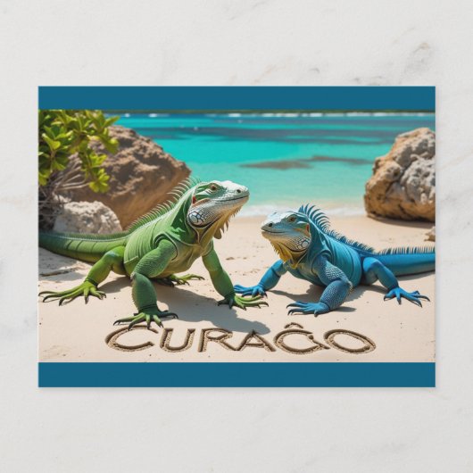 Welkom op Curacao ansichtkaart Feestdagenkaart (Voorkant)