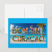 Welkom op Curacao ansichtkaart Feestdagenkaart (Voorkant / Achterkant)