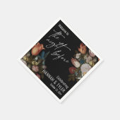 Welkom op de avond ervoor, Dutch Painted Flowers Servet (Hoek)