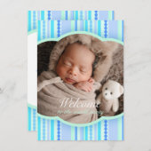 Welkom op de baby van de wereldfoto kaart (Voorkant / Achterkant)