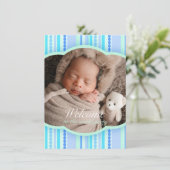 Welkom op de baby van de wereldfoto kaart (Staand voorkant)