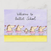 Welkom op de Balletschool Briefkaart (Voorkant)