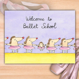 Welkom op de Balletschool Briefkaart