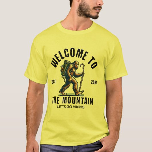 Welkom op de berg - Laten we gaan wandelen T-shirt (Voorkant)