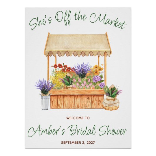 Welkom op de Bruidsmeubel Shower Perfect Poster (Voorkant)