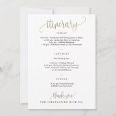 Welkom op de bruiloft en Kaart op de route Faux Go (Achterkant)