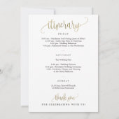 Welkom op de bruiloft en Kaart op de route Faux Go (Achterkant)