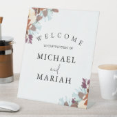 Welkom op de bruiloft | Floral Wedding Welkom Reclamebord Met Voetstuk (Insitu)