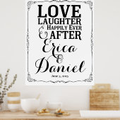 welkom op de bruiloft, gelukkig ooit daarna poster (Keuken)