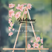 Welkom op de bruiloft; Gepersonaliseerd Acryl Teke Acryl Bord (Neutraal)