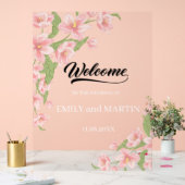 Welkom op de bruiloft; Gepersonaliseerd Acryl Teke Acryl Bord (Huwelijk)