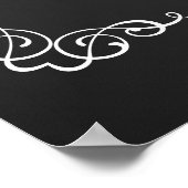 welkom op de bruiloft van printbord poster (Hoek)