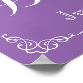 welkom op de bruiloft van printbord poster (Hoek)