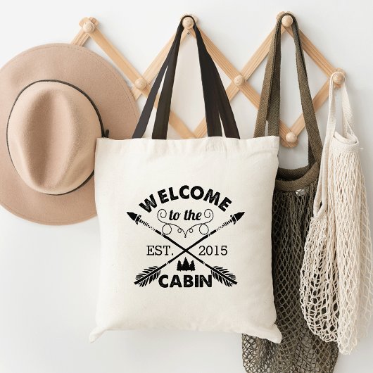 Welkom op de Cabin | Rustige pijlen Tote Bag