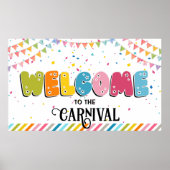 Welkom op de carnavalsbanner poster (Voorkant)