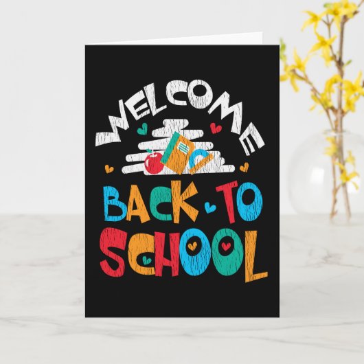 Welkom op de eerste dag van de schoolstudent kaart (Gele Bloem)