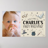 Welkom op de eerste verjaardag van Harry Potter Poster (Voorkant)