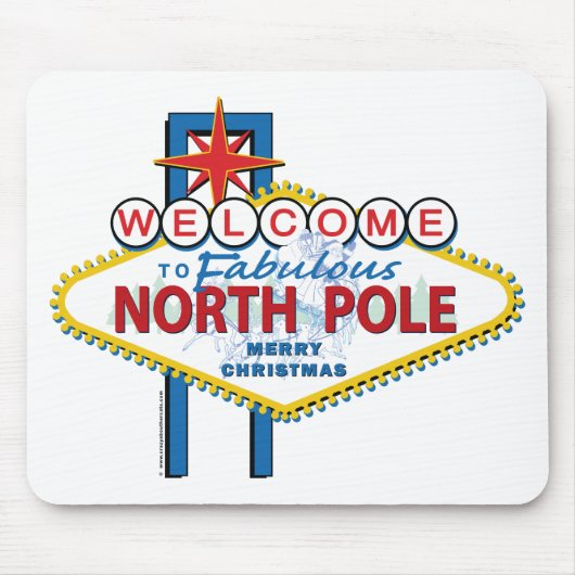 Welkom op de Fabulous North Pole Muismat (Voorkant)