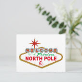 Welkom op de Fabulous North Pole (Vegas Sign) Briefkaart (Staand voorkant)