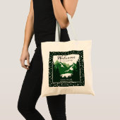 Welkom op de groene en witte bergen tote bag (Voorkant (product))