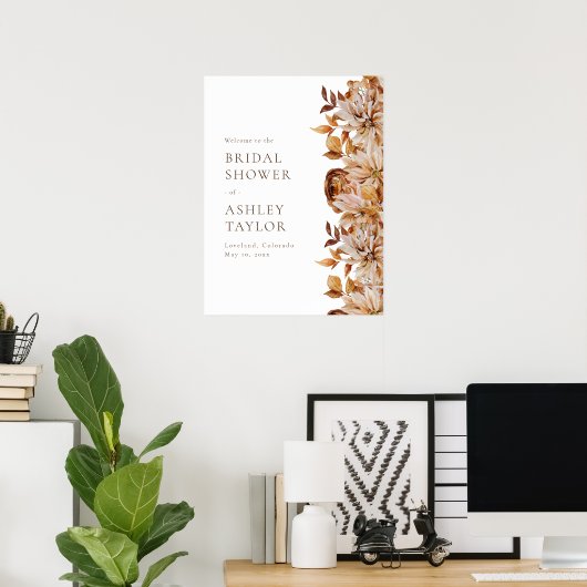 Welkom op de herfst bruidsborrel poster (Thuiskantoor)