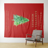 Welkom op de kerstbruiloft wandkleed (In Situ (horizontaal))