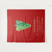 Welkom op de kerstbruiloft wandkleed (Voorkant (horizontaal))