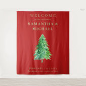 Welkom op de kerstbruiloft wandkleed (Voorkant)