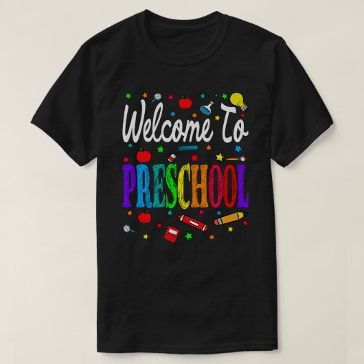Welkom op de kleuterschool t-shirt (Design voorkant)