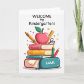 Welkom op de kleuterschool van Teacher Personalize Kaart (Voorkant)