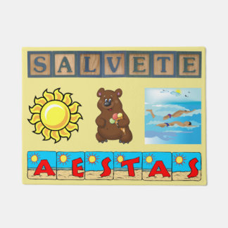 Welkom op de Latijnse zomervakantie Deurmat