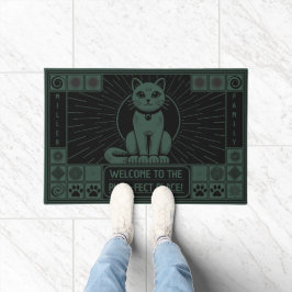 Welkom op de Purr-fecte Plaats, individuele katten Deurmat
