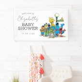 Welkom op de Sesamstraat-thema baby shower Spandoek (Insitu)