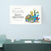 Welkom op de Sesamstraat-thema baby shower Spandoek (Beurs)