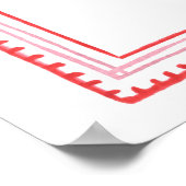 Welkom op de Valentijnsbabyborrel voor lieve schat Poster (Hoek)