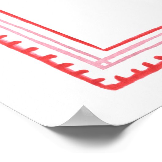 Welkom op de Valentijnsbabyborrel voor lieve schat Poster (Hoek)