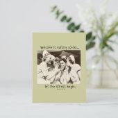 Welkom op de verpleegschool - Laat het Stress begi Briefkaart (Staand voorkant)