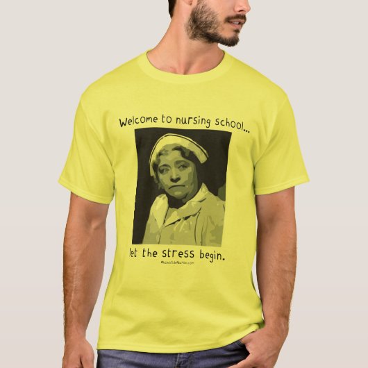 Welkom op de verpleegschool t-shirt (Voorkant)