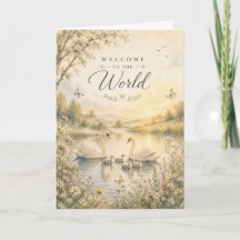 Welkom op de wereld baby felicitaties kaart