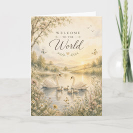 Welkom op de wereld baby felicitaties kaart