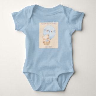 Welkom op de wereld baby jongen romper