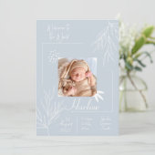 Welkom op de wereld Geboorteaankondigingskaart Bla Kaart (Staand voorkant)