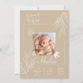 Welkom op de wereld Geboorteaankondigingskaart Kaart (Voorkant)