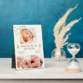 Welkom op de wereld, kleine 1"Drie foto Fotoplaat (Zijkant)