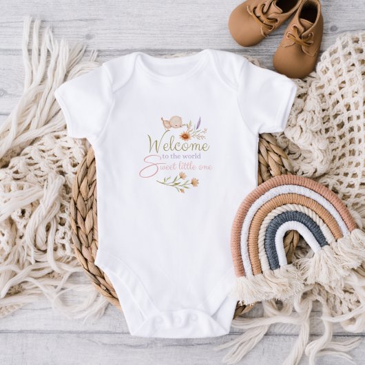 Welkom Op De Wereld Pasgeboren Bodysuit
