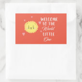 Welkom op de wereld pasgeboren - schattig leeuweng rechthoekige sticker (Tas)