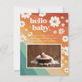 Welkom op de wereld | | Retro Boho Birth (Achterkant)