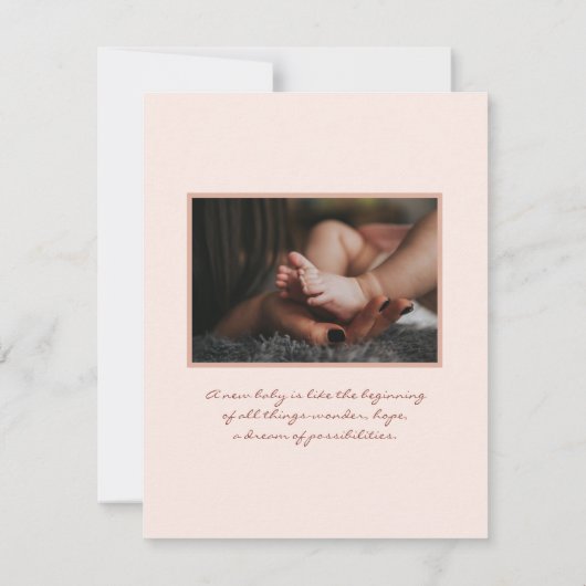 Welkom op de wereld | | Retro Boho Birth (Achterkant)